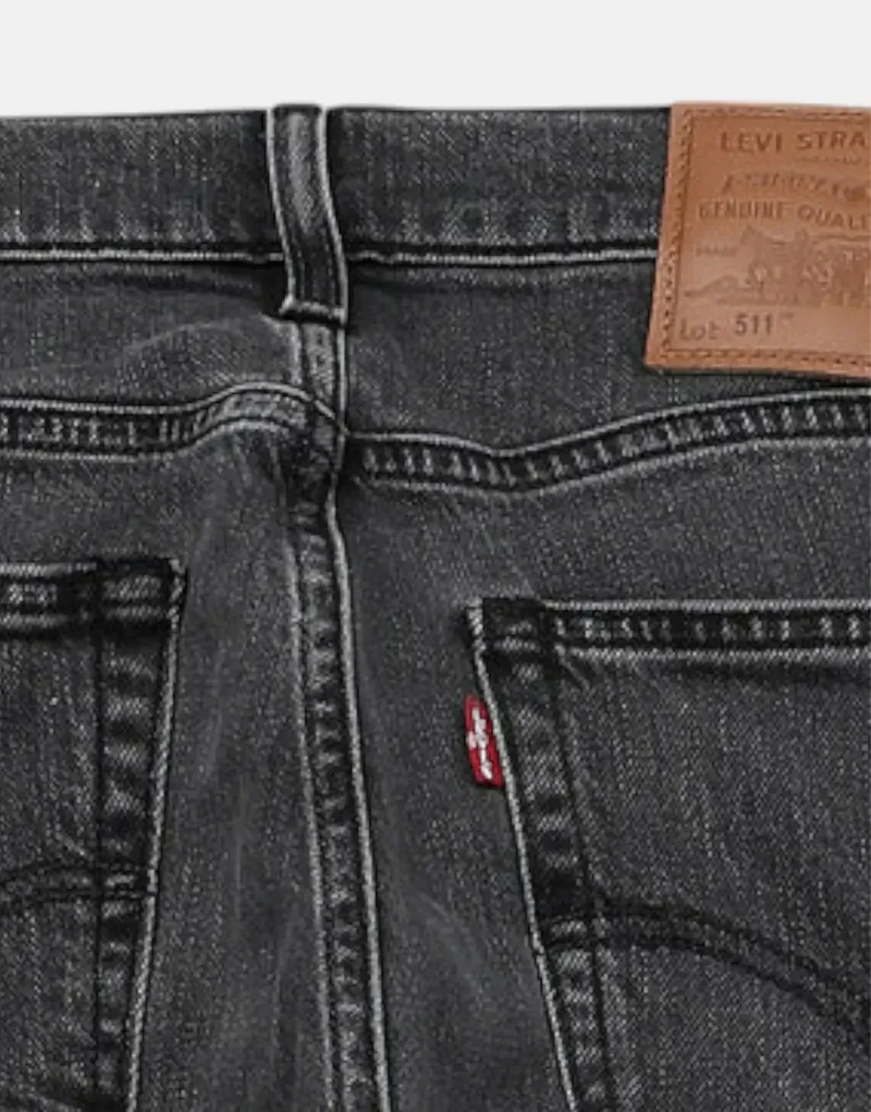 Levis 511 Men's Slim Fit Jeans, Power Lines Wash, Modern Stretch Denim