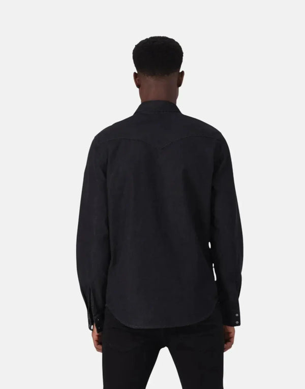 Levi's Classic Black Denim Western Jacket for Men - Durable, Stylish Fit