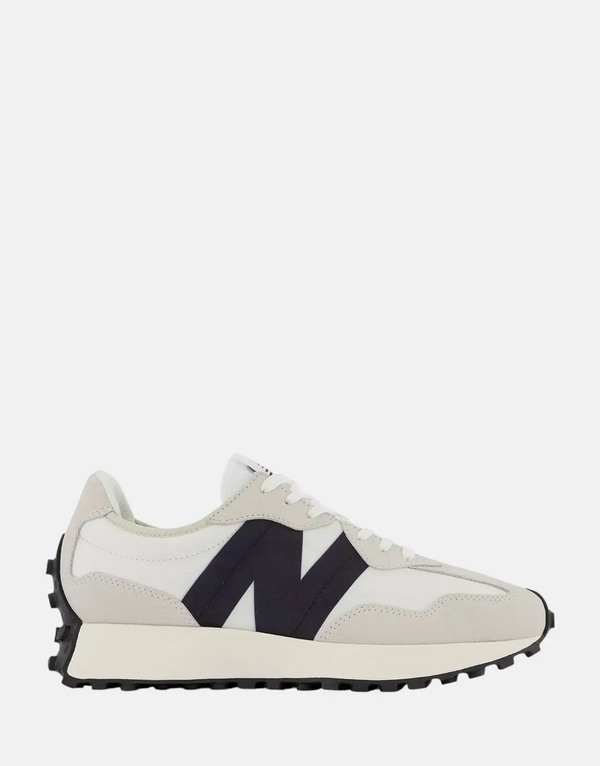 New Balance 327FE Heritage Running Shoes: Suede Mesh Upper, Oversized N Branding