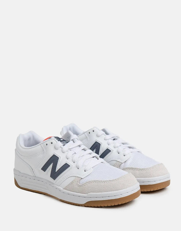New Balance 480 LDF White Leather Sneakers: Classic Style, Supreme Comfort