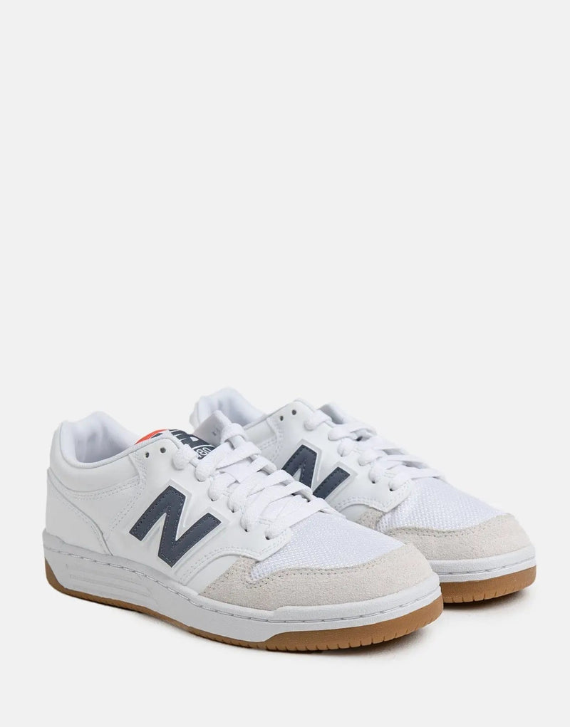 New Balance 480 LDF White Leather Sneakers: Classic Style, Supreme Comfort