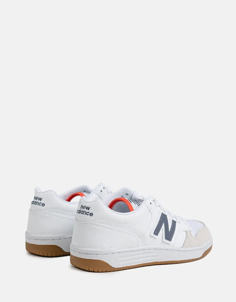 New Balance 480 LDF White Leather Sneakers: Classic Style, Supreme Comfort