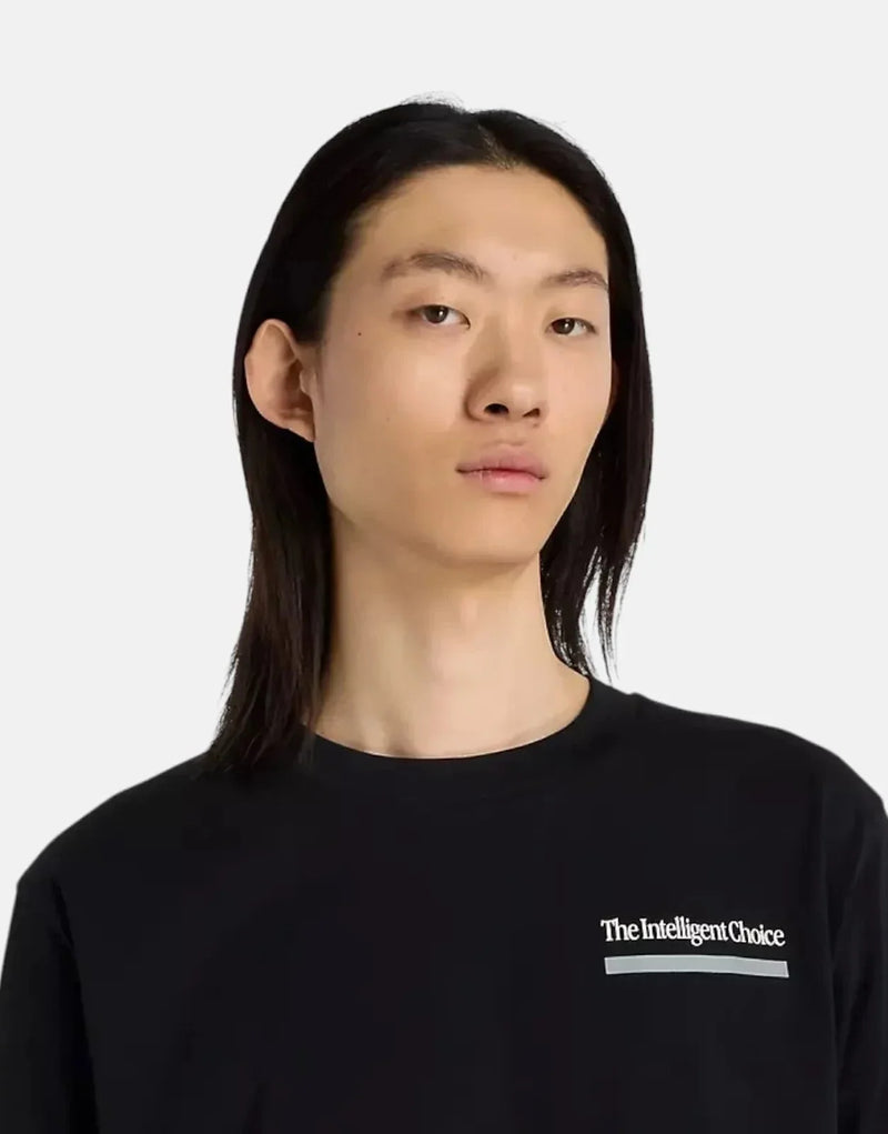 New Balance Men's Intelligent Choice Black Graphic Tee for Everyday Comfort