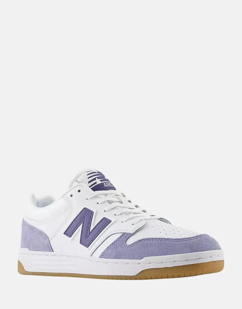 New Balance BB480 LXB Sneakers - Classic Basketball Inspired Durable White Footwear