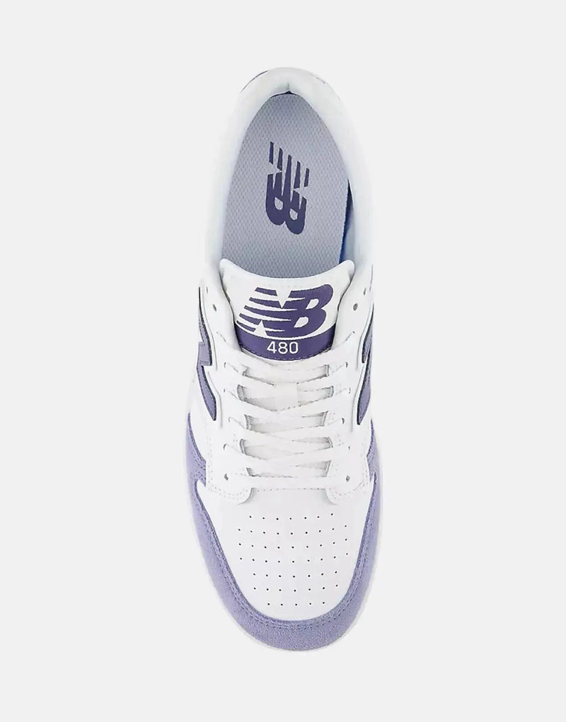 New Balance BB480 LXB Sneakers - Classic Basketball Inspired Durable White Footwear