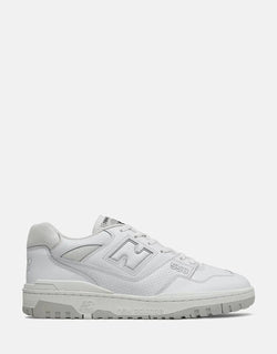 New Balance BBW550 White Sneakers: Classic 90s Style, Durable Rubber Outsole