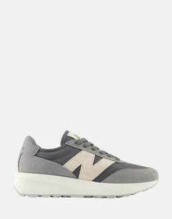 New Balance U370PD Grey Sneakers: Suede Mesh Upper, EVA Comfort, Grip Sole