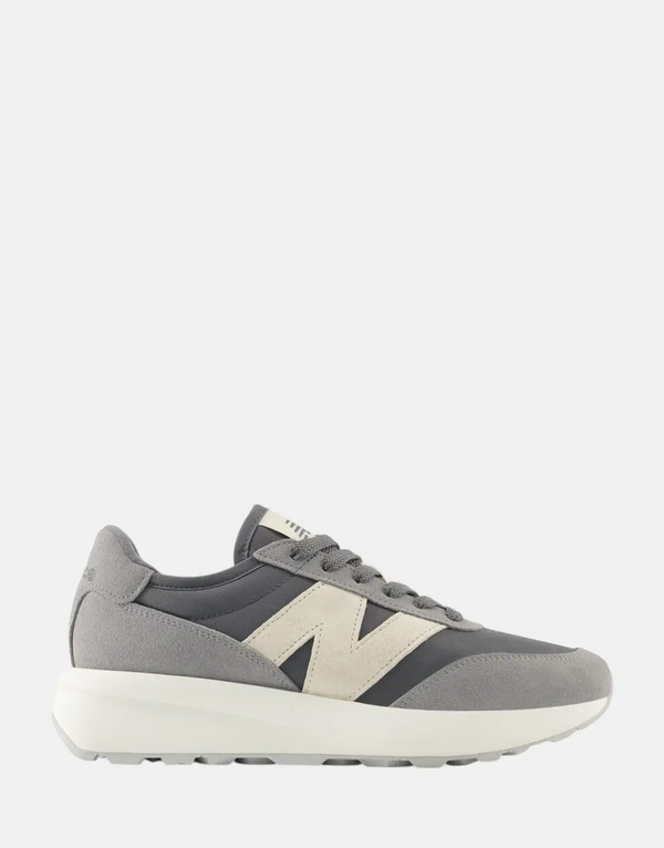 New Balance U370PD Grey Sneakers: Suede Mesh Upper, EVA Comfort, Grip Sole