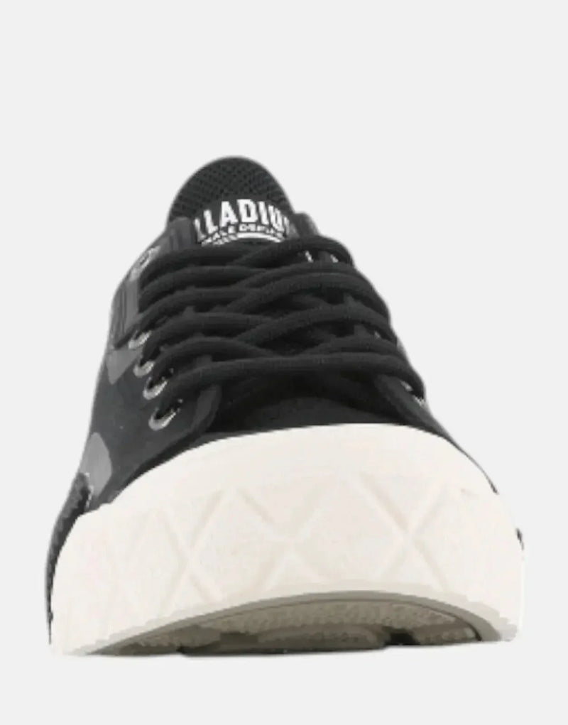 Palladium Ace City Shell Lo 2 Black Canvas Sneakers: Lightweight, Organic, Urban Style