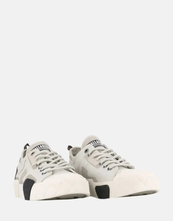 Palladium Ace City Shell Lo Sneaker Grey - Lightweight Organic Canvas Urban Footwear