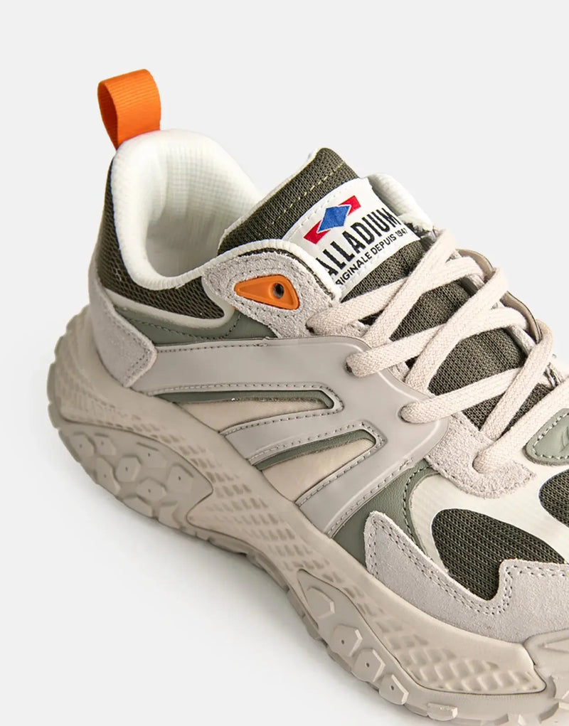 Palladium Offbound Flame Mix: Rugged Grey Olive Night Urban Trail Sneakers
