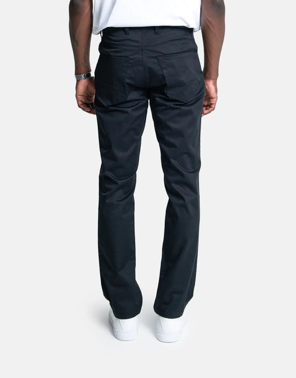 Men's Polo Classic 5-Pocket Straight Leg Black Dress Trousers Pants