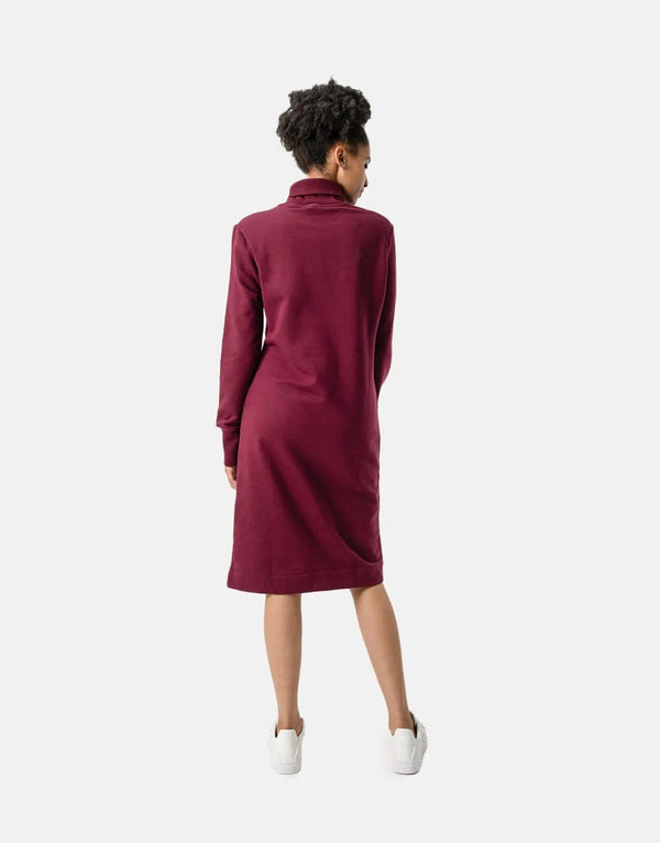 Luxurious Polo Addison Wine Sweater Dress: Chic, Warm, Elegant, Flattering Silhouette