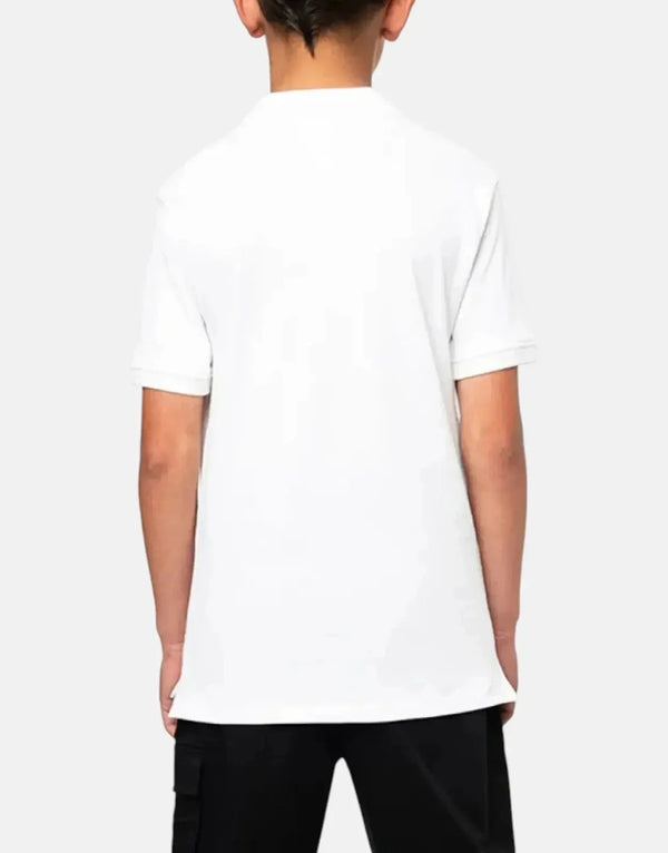 Polo Boys Austin White Golfer - Premium Cotton Pique Short Sleeve Shirt