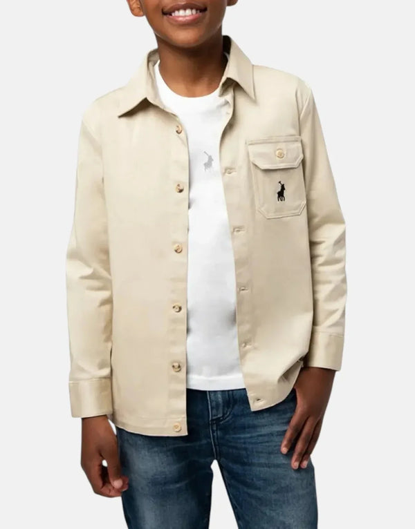 Polo Boys Dumisani Sand Twill Shacket - Stylish Cotton Stretch Jacket
