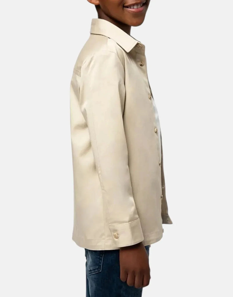 Polo Boys Dumisani Sand Twill Shacket - Stylish Cotton Stretch Jacket