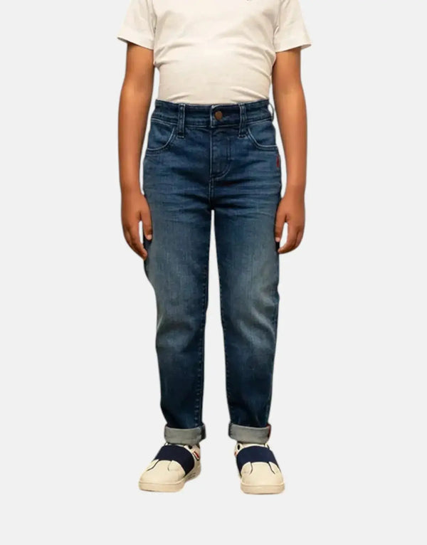 Polo Boys Hank Slim Fit Medium Wash Jeans: Comfortable Stretch Denim for Active Kids