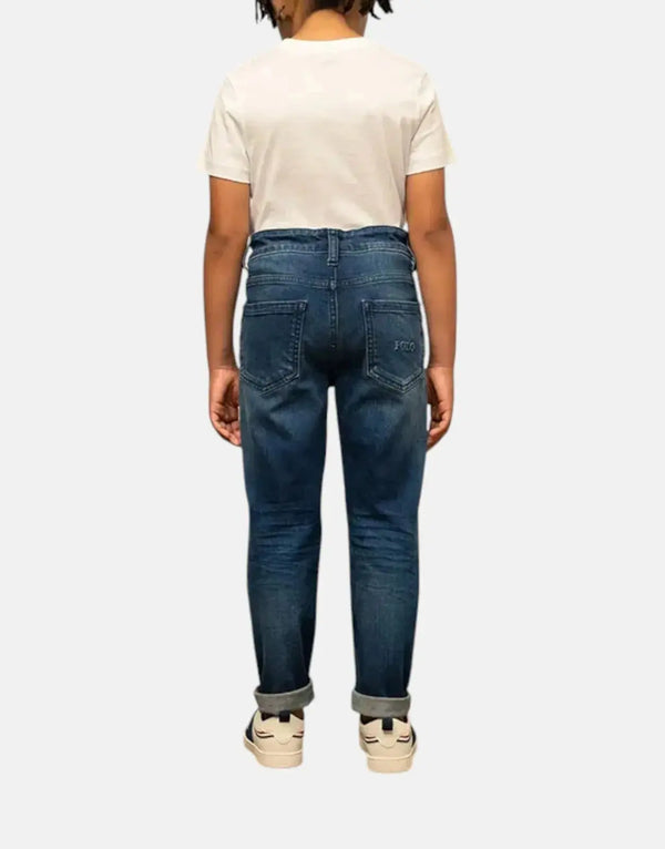 Polo Boys Hank Slim Fit Medium Wash Jeans: Comfortable Stretch Denim for Active Kids