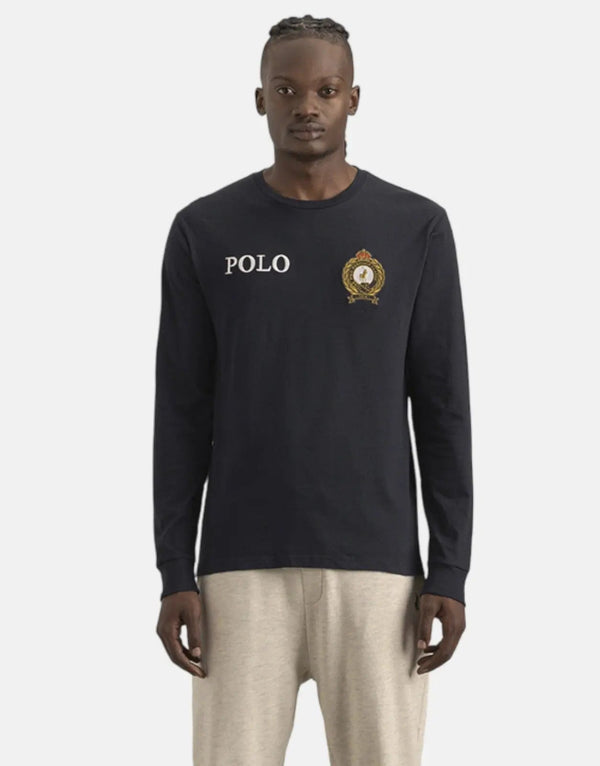Premium Polo Equestrian Navy Long Sleeve T-Shirt for Comfort & Style