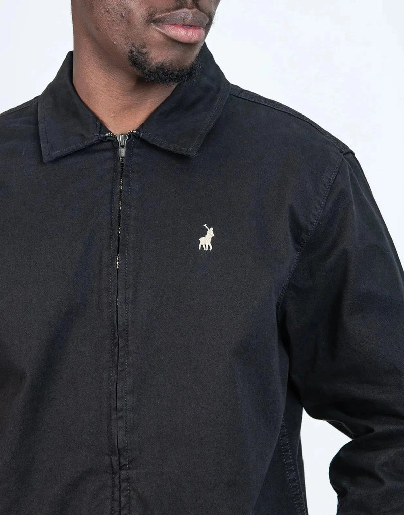 Men's Classic Polo Essential Cotton Harrington Jacket - Versatile Outerwear Style