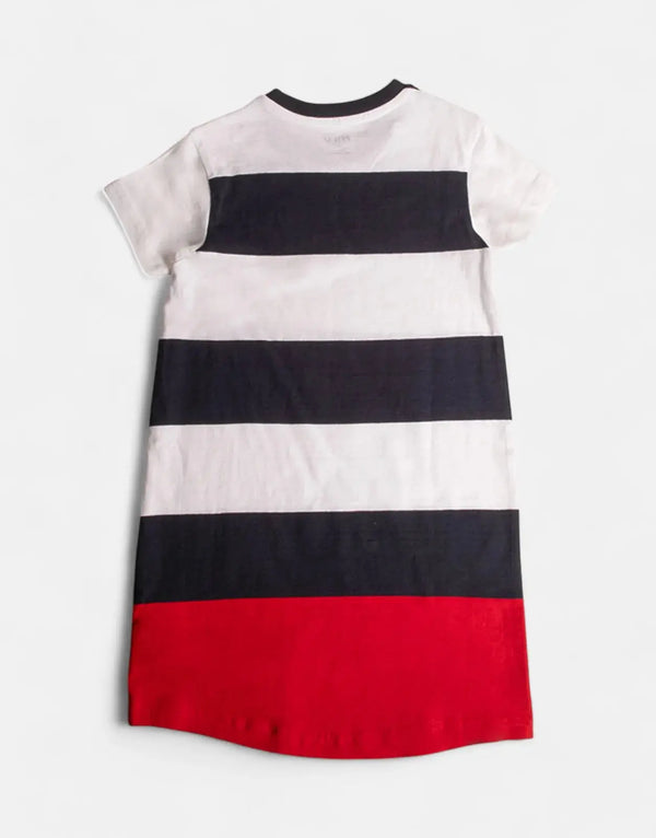 Chic Polo Girls' Christina White Dress: Elegant Cotton Blend for All Occasions