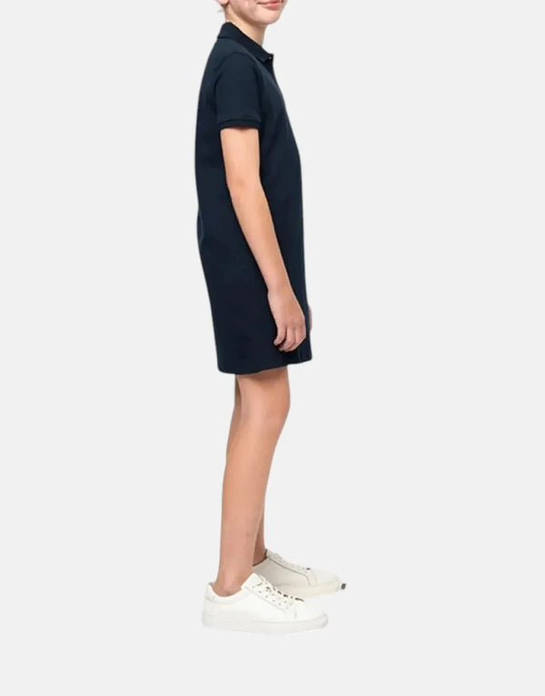 Polo Girls' Dakota Navy Golfer Dress: Premium Cotton Blend, Relaxed Fit