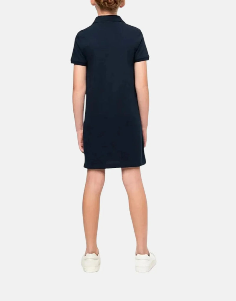 Polo Girls' Dakota Navy Golfer Dress: Premium Cotton Blend, Relaxed Fit