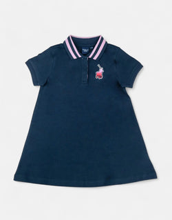 Polo Girls Georgia A-Line Navy Golfer Dress: Stylish, Comfy Kids' Everyday Fashion