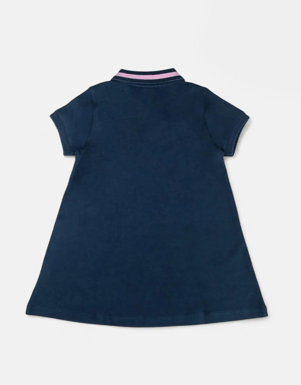 Polo Girls Georgia A-Line Navy Golfer Dress: Stylish, Comfy Kids' Everyday Fashion