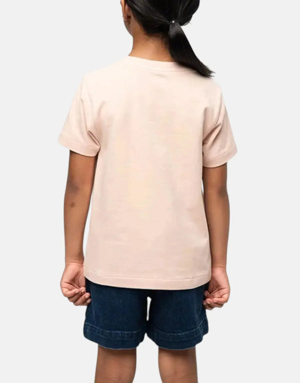 Polo Girls' Kelly Dusty Pink Cotton T-Shirt with Playful Pony Embroidery