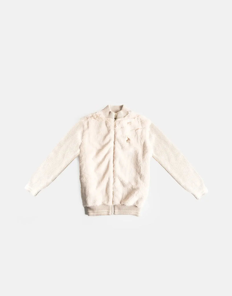 Polo Kids Ava Kitty Knitted Jacket: Plush, Warm, Adorable Knitted Style for Girls