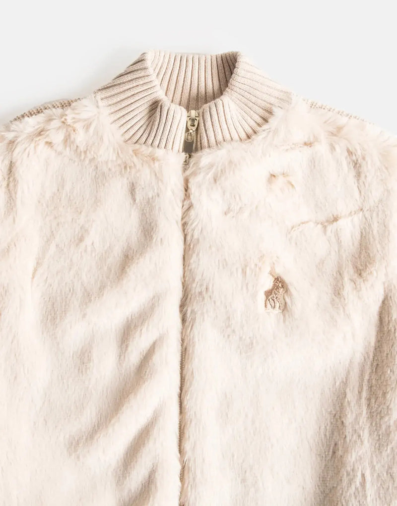 Polo Kids Ava Kitty Knitted Jacket: Plush, Warm, Adorable Knitted Style for Girls