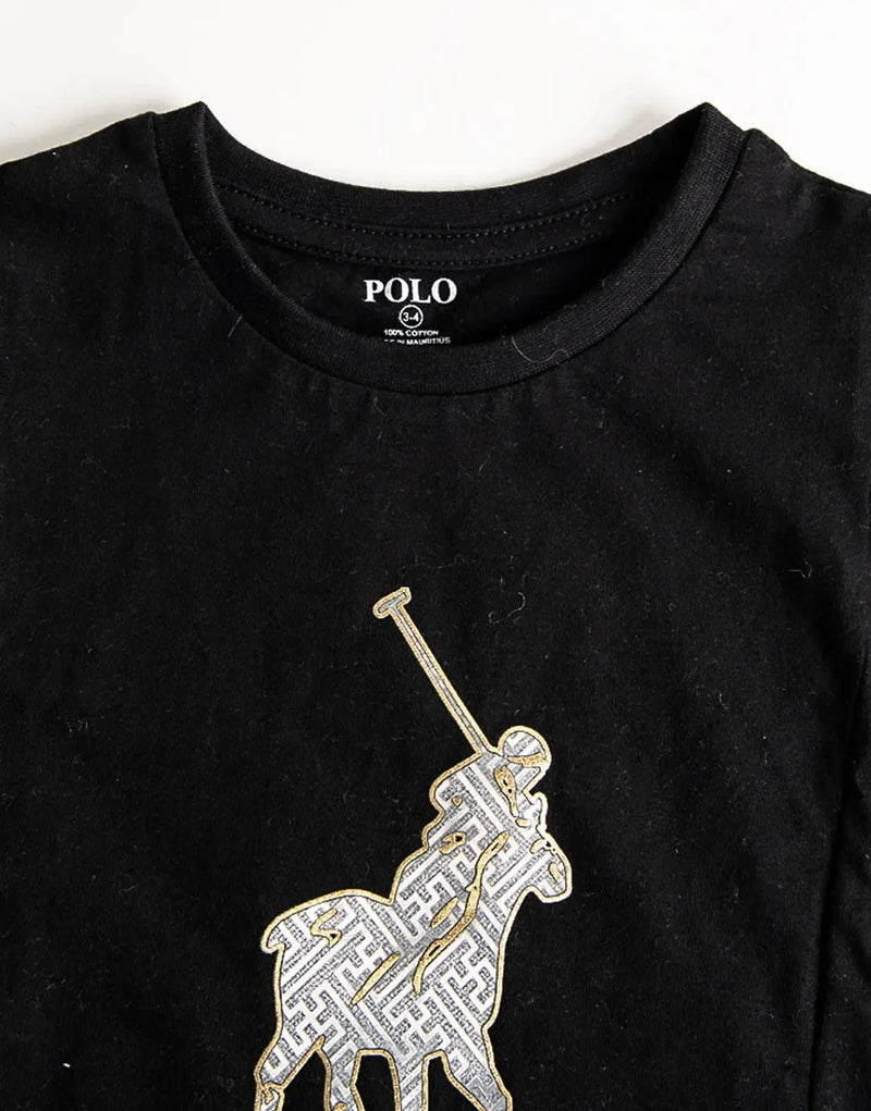 Polo Kids Jessica Printed Cotton Blend T-Shirt: Playful Style for Girls