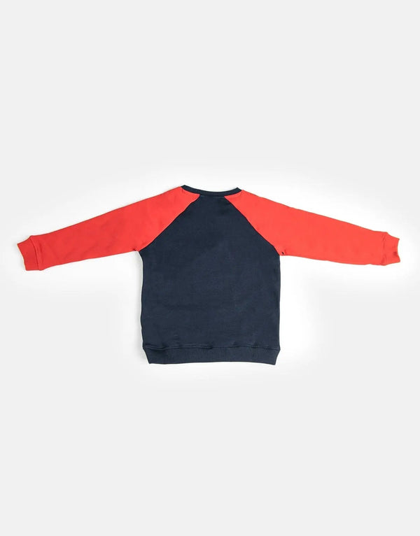 Polo Kids Luke Raglan Sweatshirt: Comfy Blue Boys' Casual Pullover for Everyday Wear