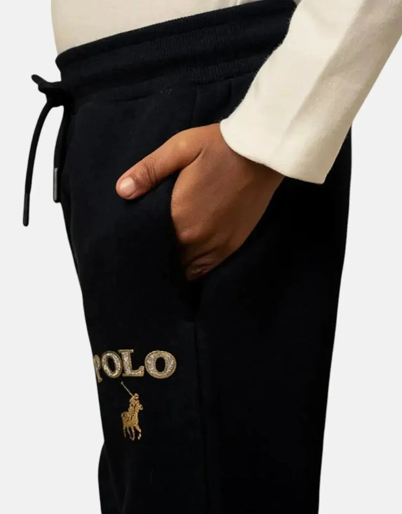 Polo Kids Wendy Printed Jogger: Soft Cotton Fleece, Comfortable, Playful Design