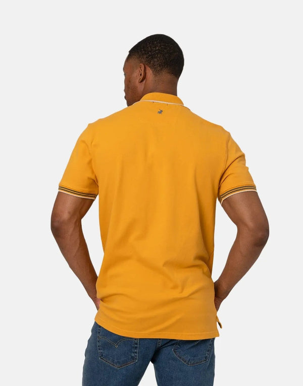 Men's Classic Tipped Polo Shirt: Premium Cotton-Elastane Blend, Stylish and Comfortable