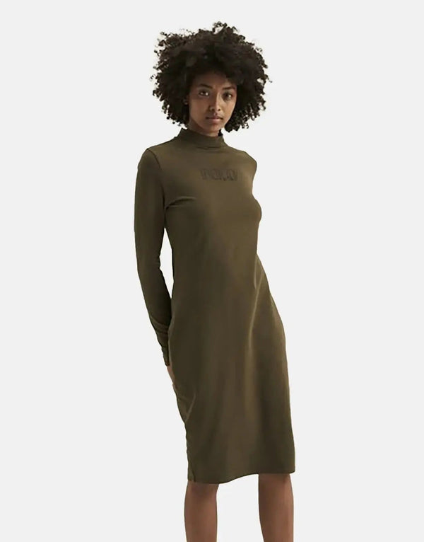 Polo Long Sleeve Sport Dress: Comfortable Modal Blend, Stylish Green, Everyday Casual Wear