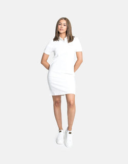 Polo Macey Tipped Off-White Golfer Dress: Premium Women's Sporty Style