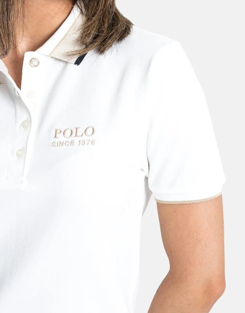 Polo Macey Tipped Off-White Golfer Dress: Premium Women's Sporty Style