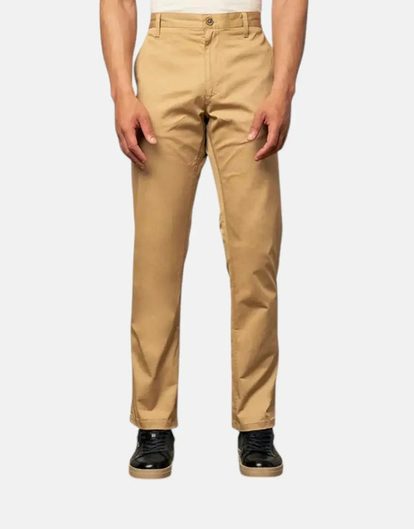 Polo Milan Men's Straight Leg Khaki Chino Pants: Comfortable Everyday Style