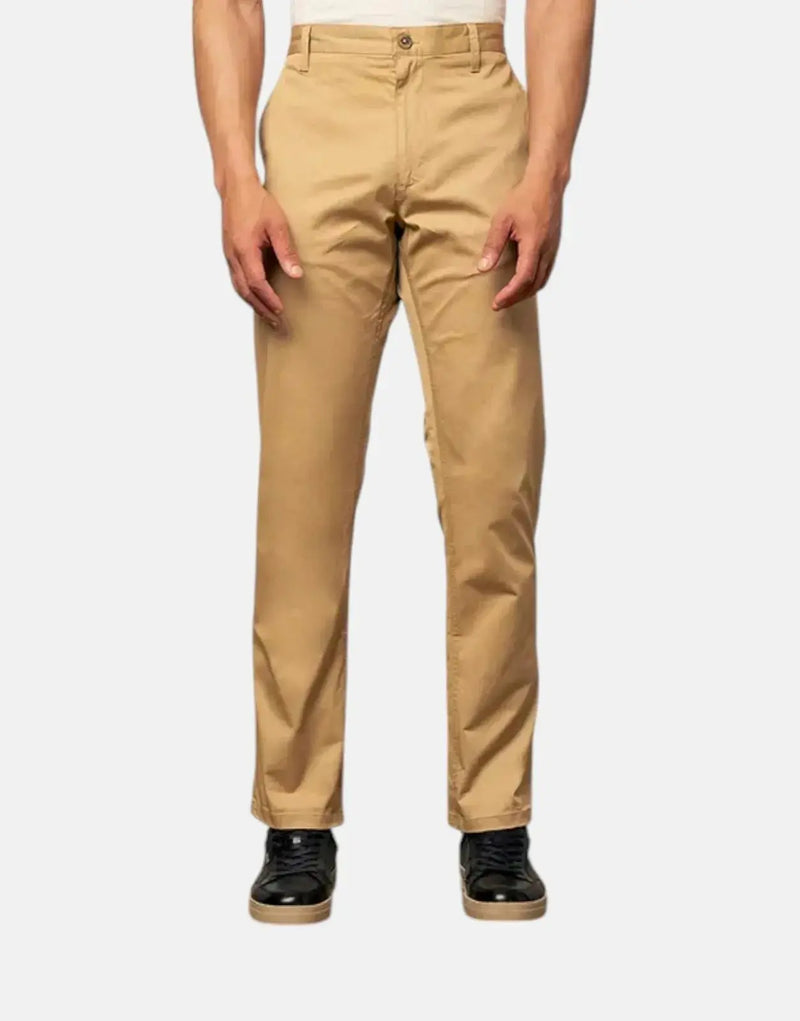 Polo Milan Men's Straight Leg Khaki Chino Pants: Comfortable Everyday Style