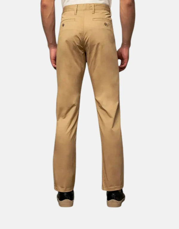 Polo Milan Men's Straight Leg Khaki Chino Pants: Comfortable Everyday Style