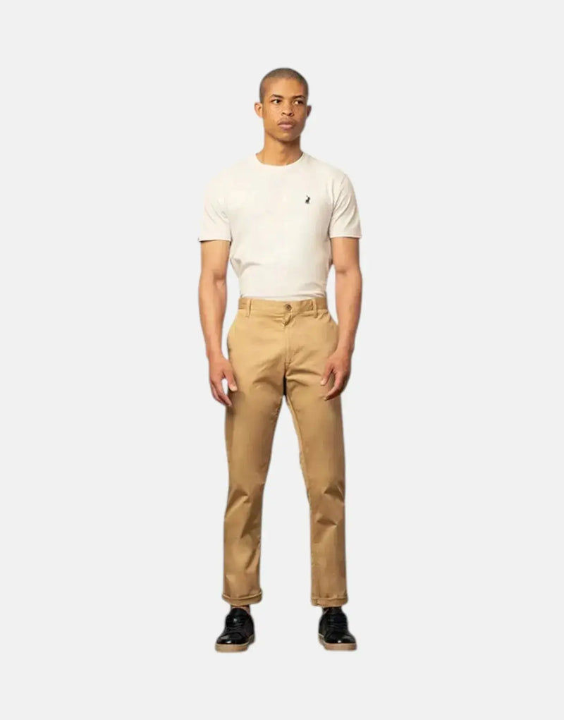 Polo Milan Men's Straight Leg Khaki Chino Pants: Comfortable Everyday Style