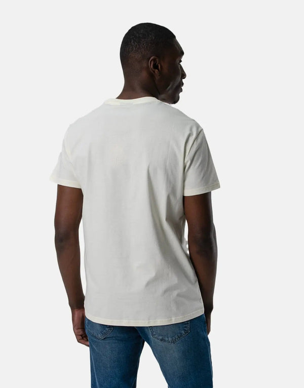 Premium Polo PJC Print Logo Ecru T-Shirt: Classic Men's Cotton Comfort & Timeless Style
