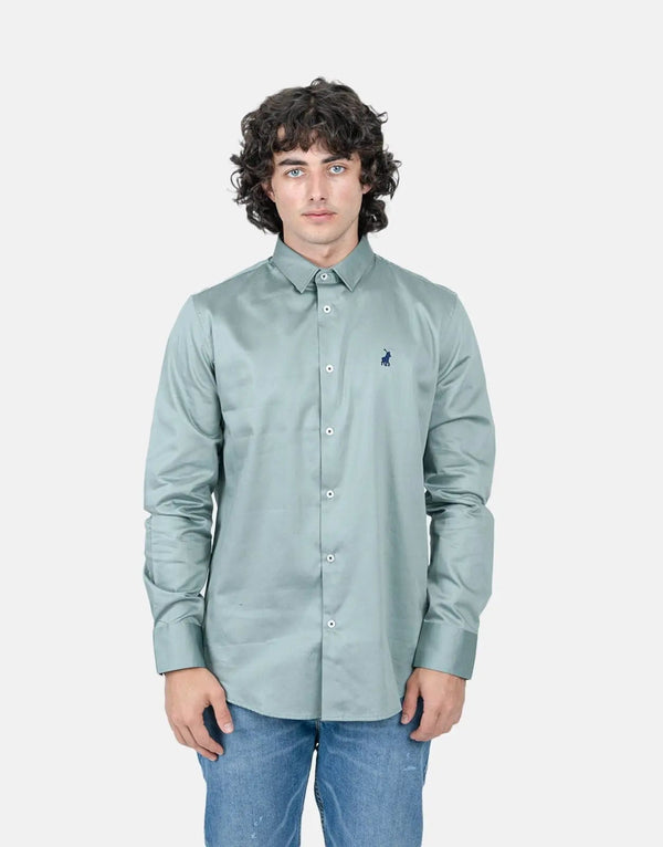 Premium Men's Sateen Signature Polo Shirt: Luxurious Feel, Timeless Style