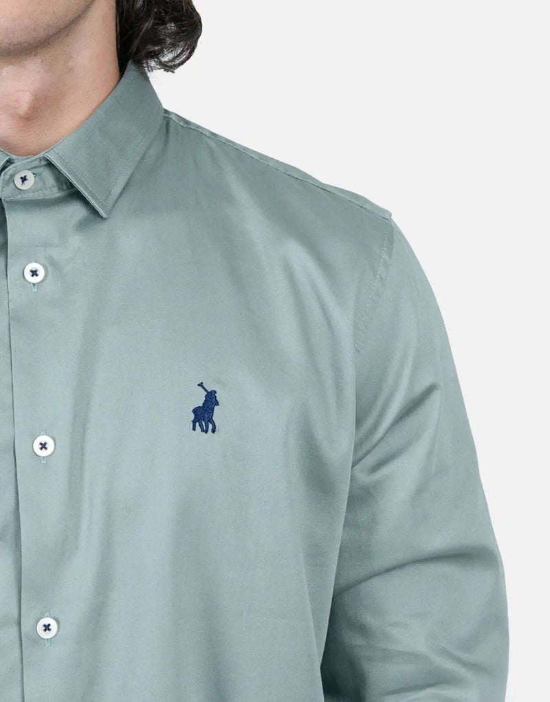 Premium Men's Sateen Signature Polo Shirt: Luxurious Feel, Timeless Style