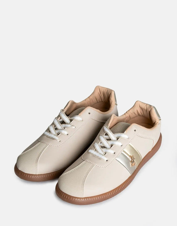 Polo Side Flash Retro Stone Sneakers: Vintage Style, Modern Comfort, Durable Design