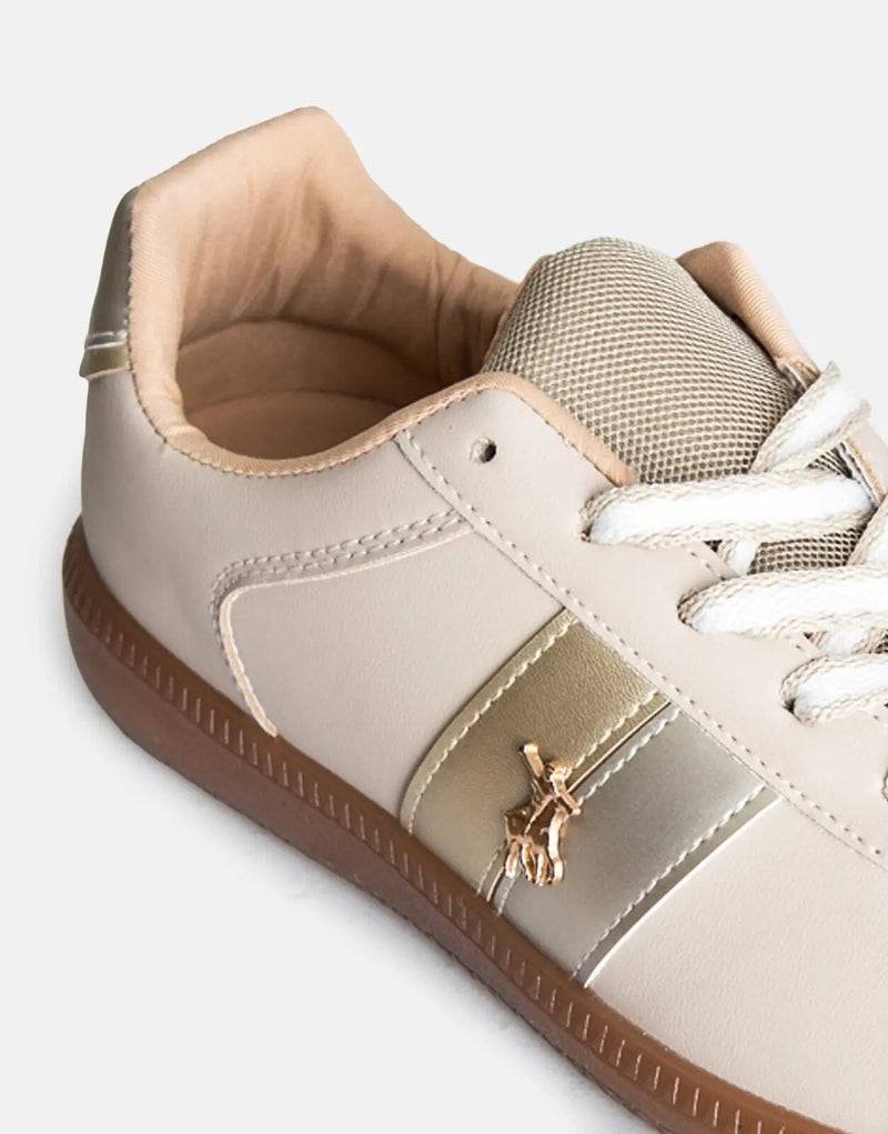Polo Side Flash Retro Stone Sneakers: Vintage Style, Modern Comfort, Durable Design