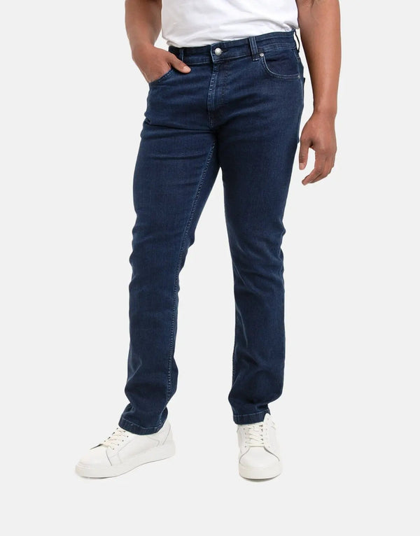 Polo Simon Men's Classic Straight Leg Blue/Black Denim Jeans