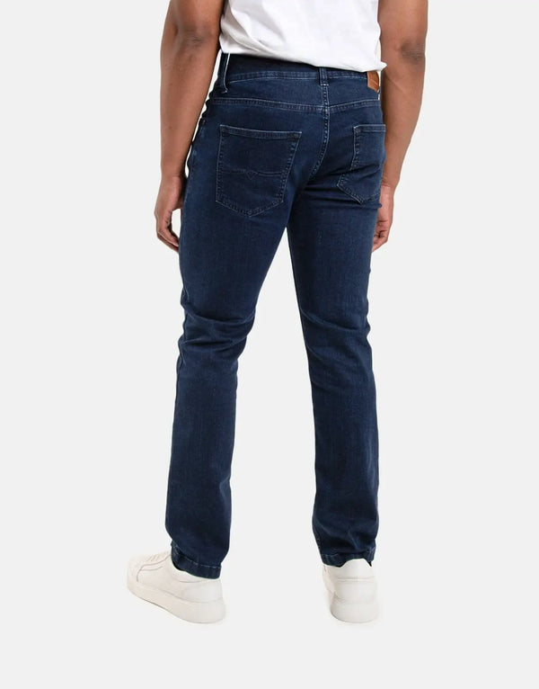 Polo Simon Men's Classic Straight Leg Blue/Black Denim Jeans